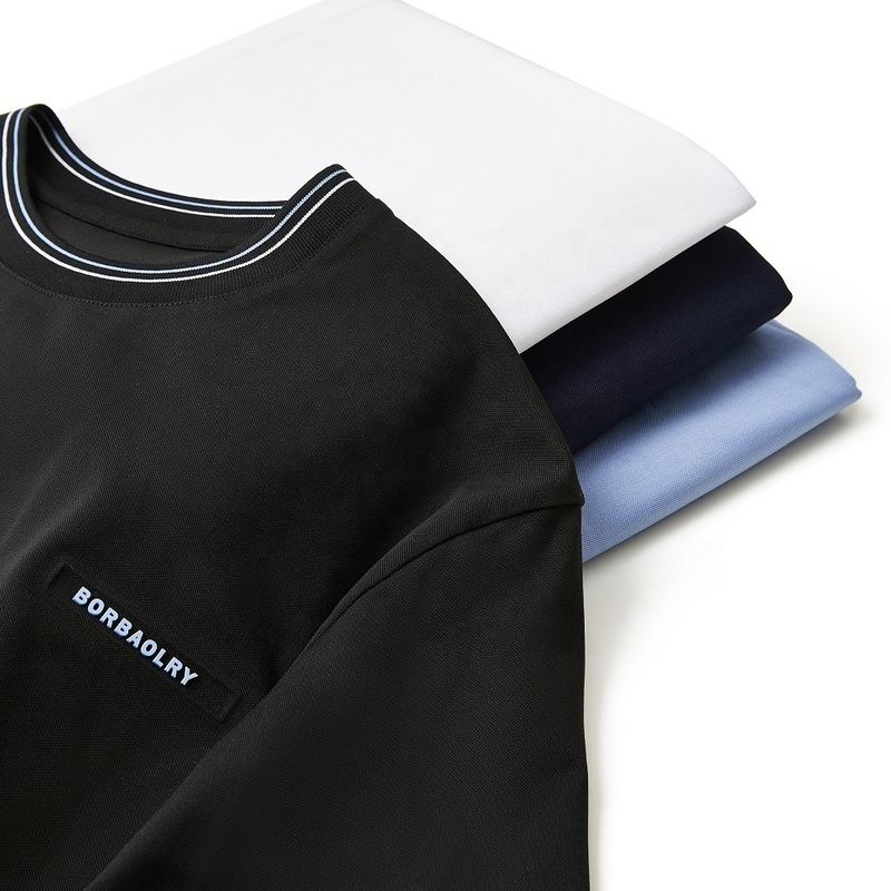 刺身カジュアルTシャツ 男性用 100% 綿 固い色 大型