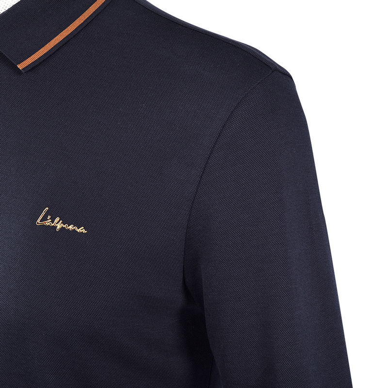 卸売 オーダーメイド デザイン 男性 シンプル ロング袖 ポーロ ローゴシャツ 綿のTシャツ