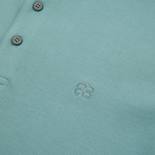 95% ポリエステル 5% スパンデックス ポロシャツ 刺身 ロゴ 夏の氷の感触 3 ボタン