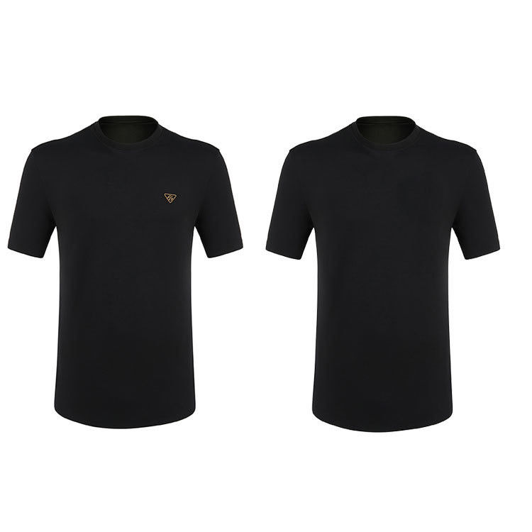 2024 ファーストパフプリントシャツ カスタムロゴ カラーTシャツ 黒色 カスタマイズ可能なパターン