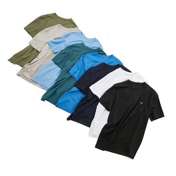 カスタム カラー ロゴ 100 コットン オバーサイズ Tシャツ 男性 シンプル 空白 ドロップ 肩編み