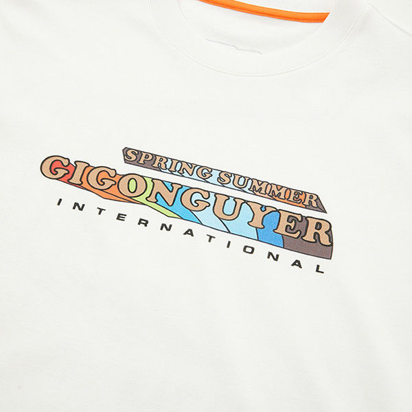 カスタムデザイン カラー 丸頸 白色 Tシャツ 男性用 綿 男性用 ODM OEM パフ DTG 印刷