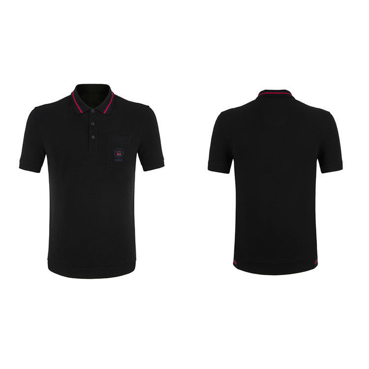 夏の気分が良いポーロTシャツ 刺身ロゴとターンダウンカラー 2024 最新