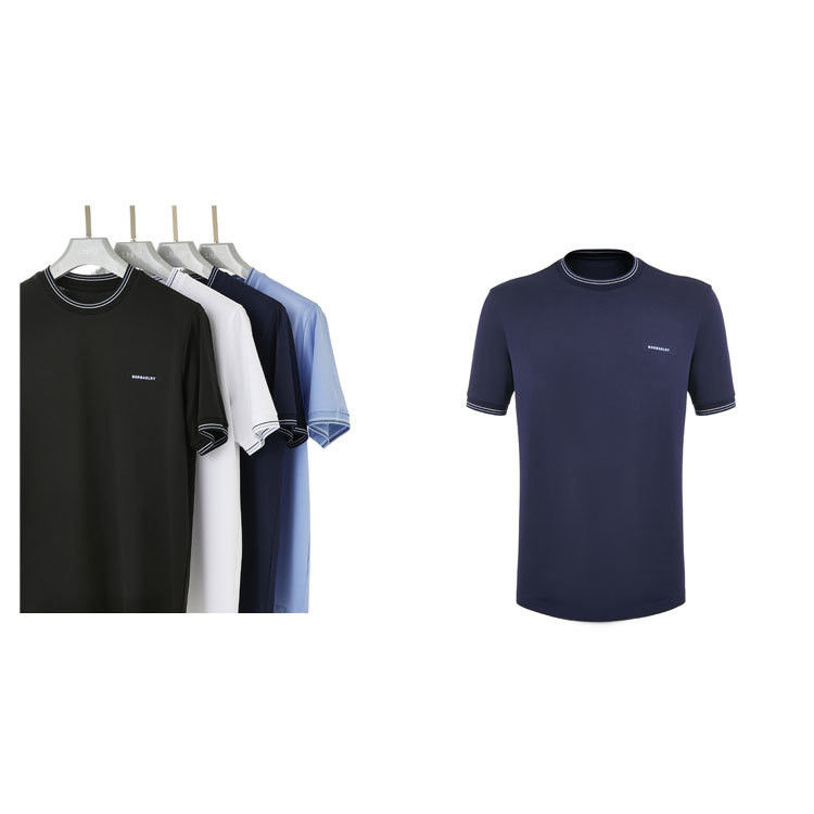 カスタム ロゴ スタイル 男性 快乾式 オネック 襟 スポーツ Tシャツ 男性用 広東