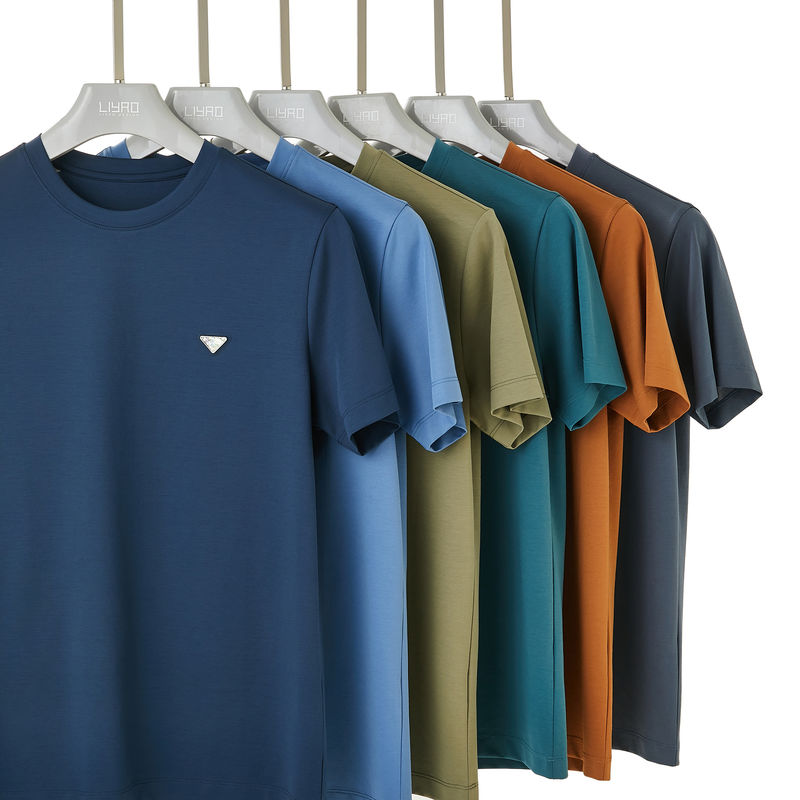 オーダーメイド ロゴ 男性 ショートTシャツ 100% コットン ポーロTシャツ レーベルなし オネック クラシックシャツ
