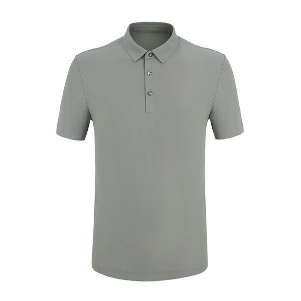 柔らかいシームレス 純白のポーロTシャツ カスタマイズされたロゴ 綿のシャツの印刷