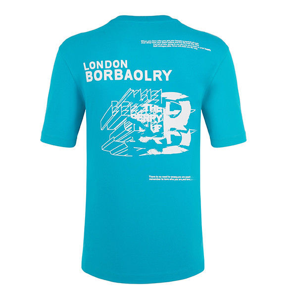 カスタマイズされたデザイン 男性用 100% コットンTシャツ オールネック 短袖 透気性 アンチピリング