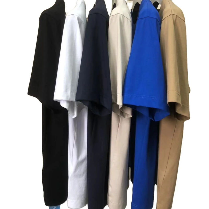 抗しびれ シンプル オーバーサイズ 丸い ネック Tシャツ 100% コットン スタンダード フィット カスタマイズされたLOGO 64168Y7068