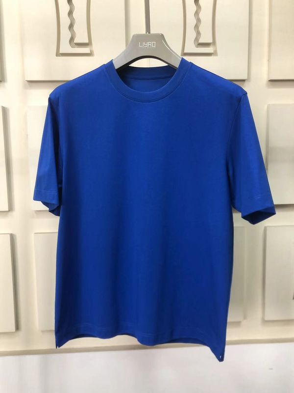 抗しびれ シンプル オーバーサイズ 丸い ネック Tシャツ 100% コットン スタンダード フィット カスタマイズされたLOGO 64168Y7068