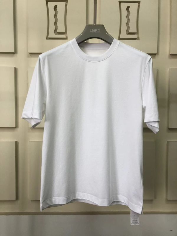 抗しびれ シンプル オーバーサイズ 丸い ネック Tシャツ 100% コットン スタンダード フィット カスタマイズされたLOGO 64168Y7068