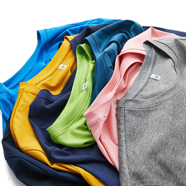 快適な色 男性用Tシャツ プロフェッショナル シンプル シャツ 100% 綿