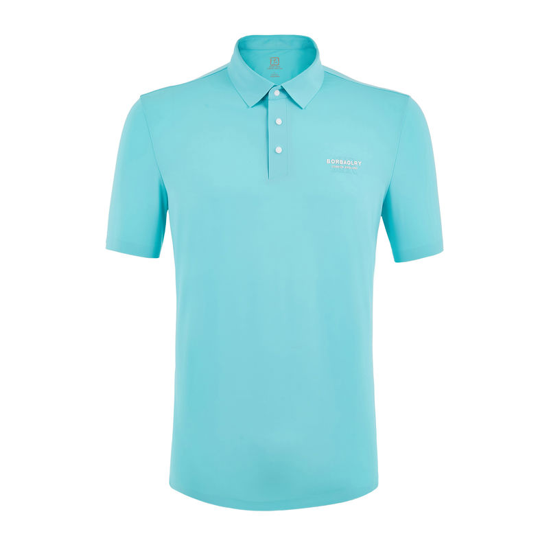 男性用 透気ポロシャツ オーバーサイズのシームレスデザインの正式Tシャツ