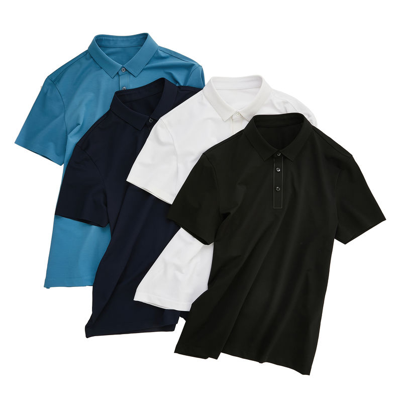 男性用プラスサイズ ポロシャツ 短袖ポロシャツ 100% スポーツ用綿