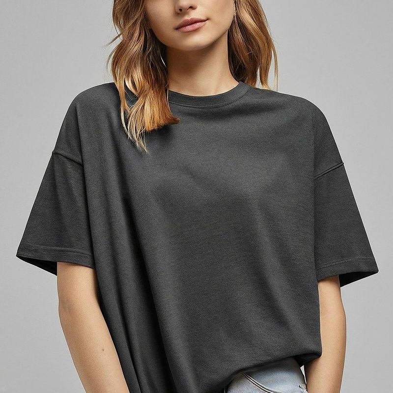 オーバーサイズ カスタム 女性用Tシャツ 320GSM ニットファブリック アンチ・リュック