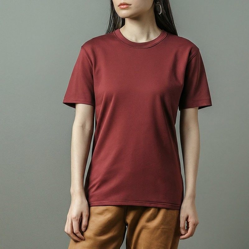 普通の綿 オーダーメイド 女性用Tシャツ 脱毛防止 170-210グラム 短袖