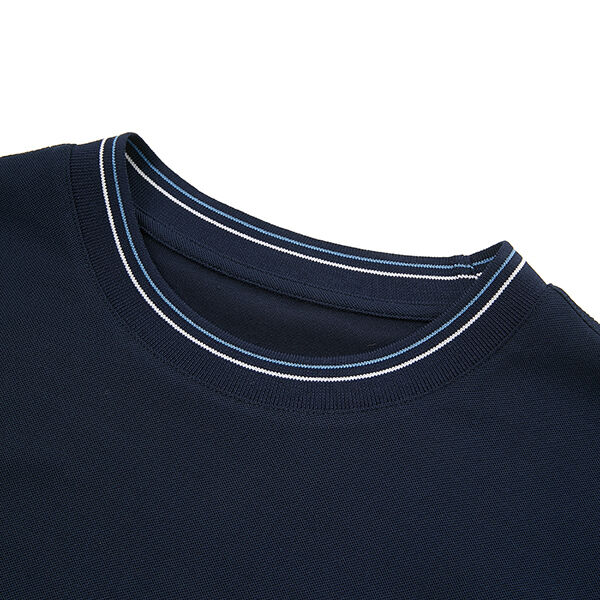 100%コットン 170-210グラム シャツ 高品質 カスタム刺繍 Tシャツ クルーネック リブ編み カラーブロック