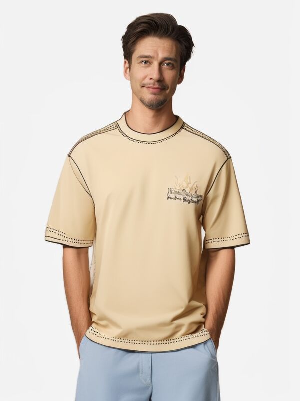 ホットセリング高品質サマーブラックドロップショルダーメンズヘビーウェイトコットンオーバーサイズストリートウェアTシャツ