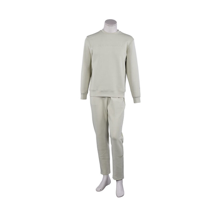 OEM 高品質防臭 ジョギング トラック スポーツ 普段着 メンズ スウェットパンツ＆フーディー セット 3Dエンボス加工