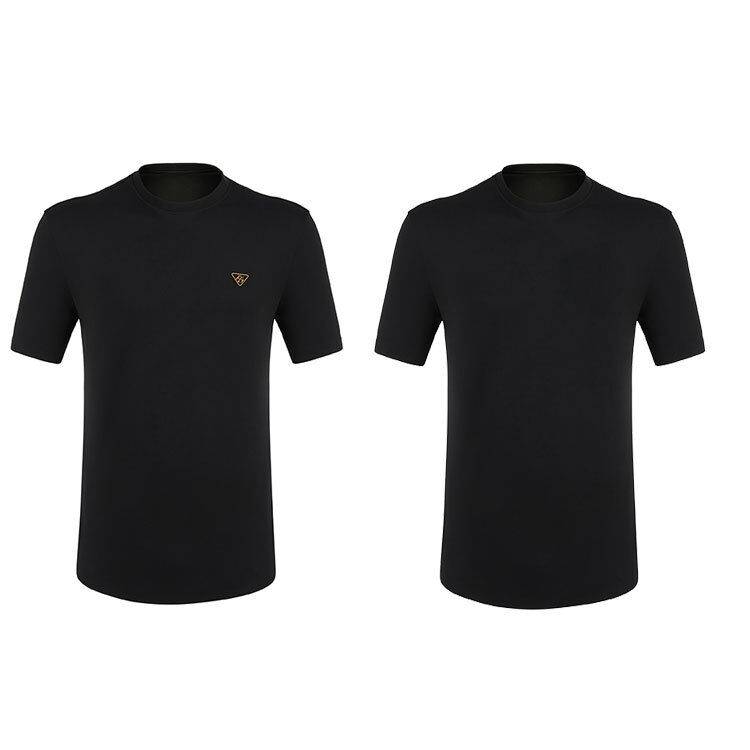 カスタムカラーロゴ ホワイト 高品質コットン オーバーサイズ Tシャツ 230gsm メンズ無地ドロップショルダーエンボスTシャツ