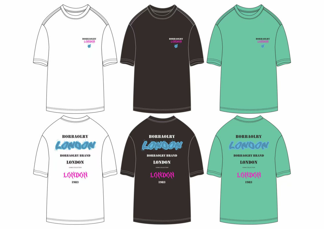 競争力のある価格 オーダーメイド ロゴ 重量 オーバーサイズ 100% コットン 黒 オネック 男性用Tシャツ