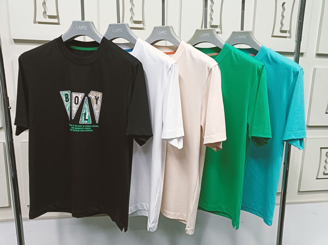 カスタム 高品質 綿100% スクリーン印刷 半袖 クルーネック Tシャツ ロゴプリント