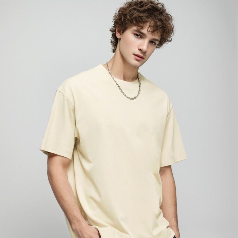 男性用 カスタマイズされた高品質の赤Tシャツ 男性用重量重量型リブド クルーネックTシャツ