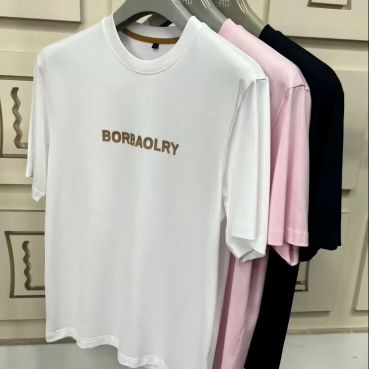 メンズ 高品質 レギュラーフィット 半袖Tシャツ カスタムロゴ DTGプリント