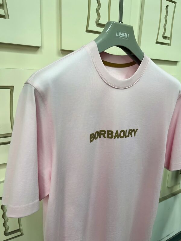 メンズ 高品質 レギュラーフィット 半袖Tシャツ カスタムロゴ DTGプリント