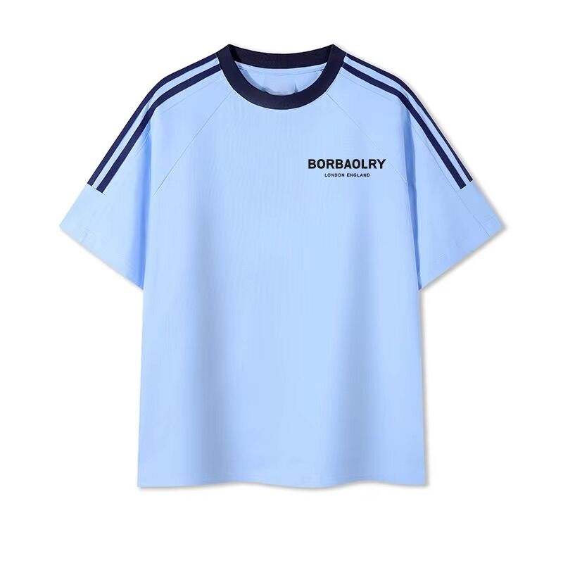 男子 オネック 普通の ニット 染色 綿 Tシャツ 快適 男子 ミックス プリント 甘いシャツ 男性用