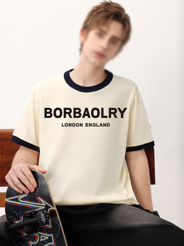 デザイナーのTシャツ 有名ブランド 熱売り純綿 高級Tシャツ 男性のトレンド 見事なデザイナー服