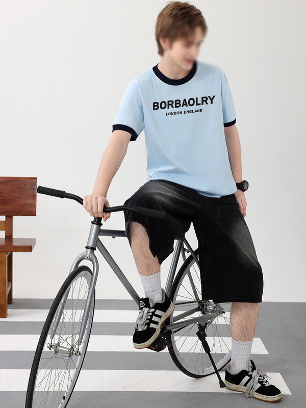 デザイナーのTシャツ 有名ブランド 熱売り純綿 高級Tシャツ 男性のトレンド 見事なデザイナー服