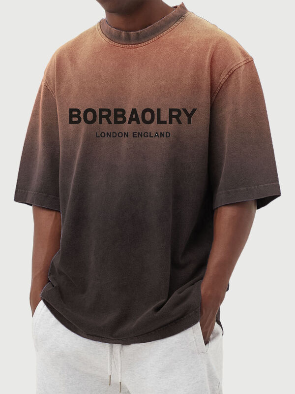 パーソナライズドストリート 男性用 洗濯品 格差短袖Tシャツ 休憩式 男性用 トップス 夏服 卸売