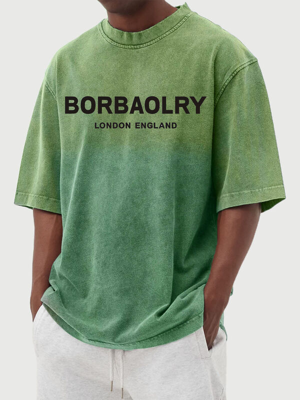 パーソナライズドストリート 男性用 洗濯品 格差短袖Tシャツ 休憩式 男性用 トップス 夏服 卸売