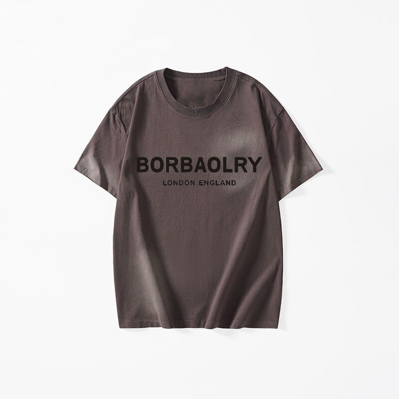 卸売 オーバーサイズ ユニセックス コットン Tシャツ 280 Gsm ヴィンテージ 酸洗い カスタム DTGプリント ヘビーウェイト ストリートウェア メンズ Tシャツ