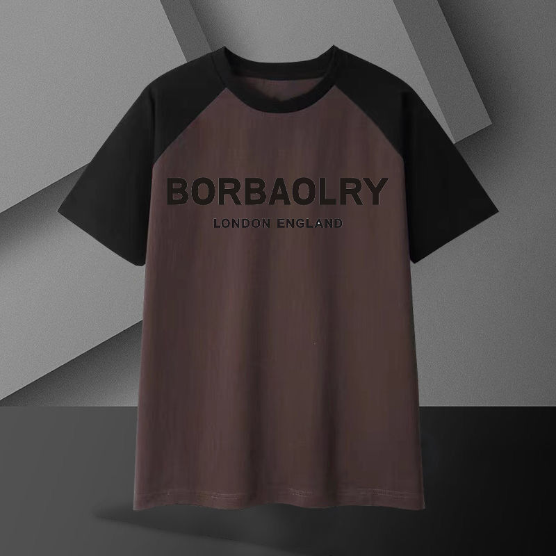 男性用ヘビーコットンTシャツ 220グラム 通気性 オーバーサイズ 半袖 無地 カジュアル ロング丈 ニット生地