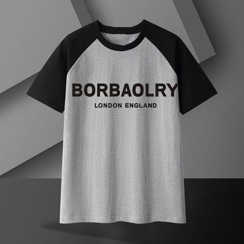 男性用ヘビーコットンTシャツ 220グラム 通気性 オーバーサイズ 半袖 無地 カジュアル ロング丈 ニット生地