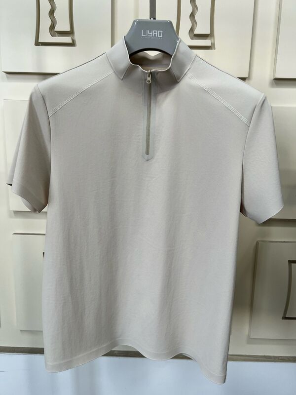 メンズ ハイネック 半袖シャツ ストレッチ 速乾 通気性 アウトドアスポーツTシャツ