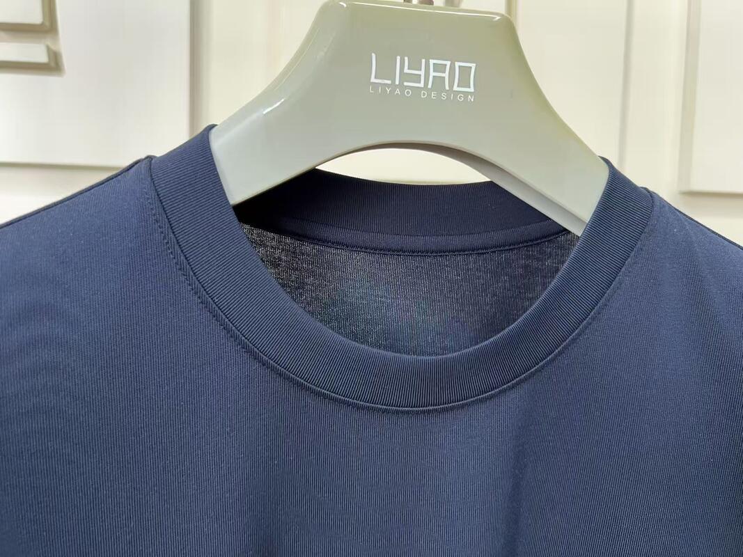 男性用 固い色 コットン クルー ネックショート - 袖 コットン T - シャツ 工場 ODM 男性用 短袖 Tシャツ