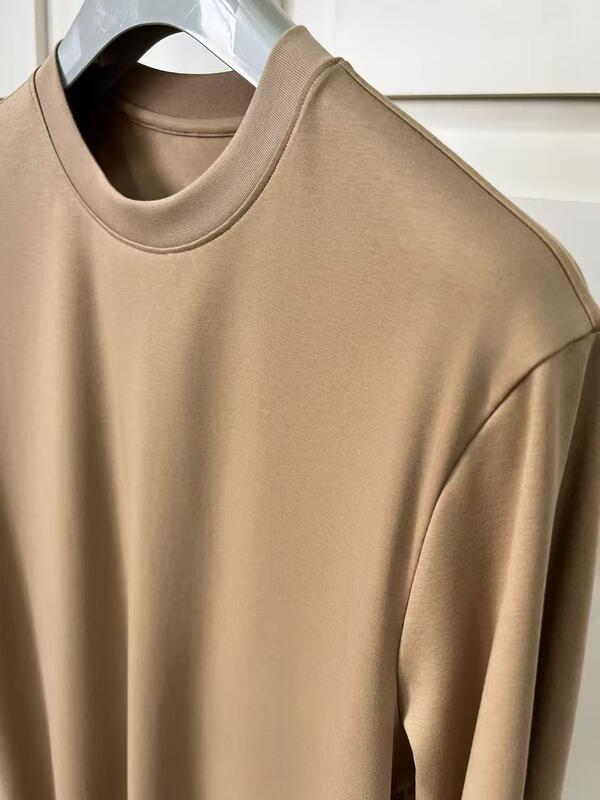 男性用 固い色 コットン クルー ネックショート - 袖 コットン T - シャツ 工場 ODM 男性用 短袖 Tシャツ