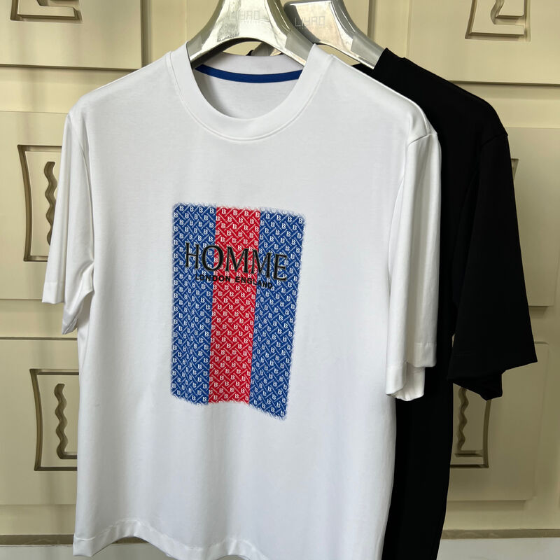 クルー ネック 刺身Tシャツ 3D文字&パターンのデザイン 高級の丸いネック 男性Tシャツ ジェリー製造