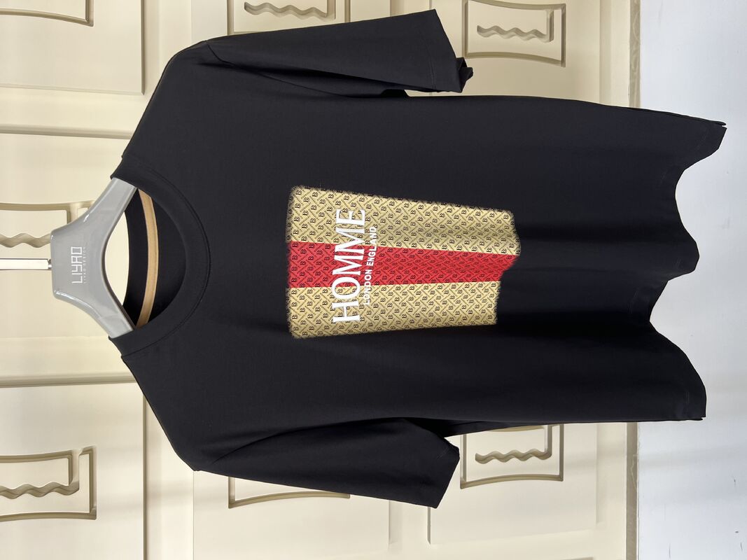 クルー ネック 刺身Tシャツ 3D文字&パターンのデザイン 高級の丸いネック 男性Tシャツ ジェリー製造