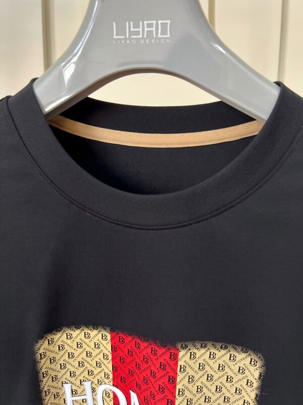 クルー ネック 刺身Tシャツ 3D文字&パターンのデザイン 高級の丸いネック 男性Tシャツ ジェリー製造