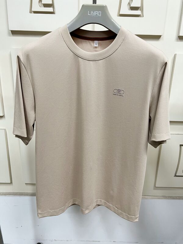 メンズ ミニマリスト プリント 半袖 Tシャツ、無地 ベーシック Tシャツ メンズ Tシャツ