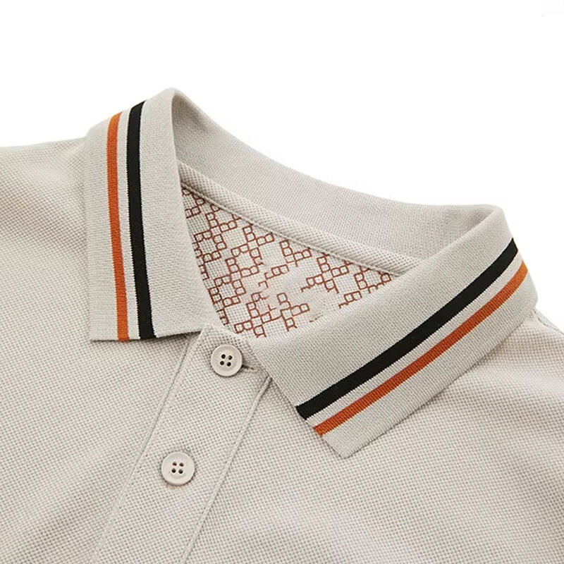 オーダーメイド ロゴ サイズ 布 乾燥 短袖 ストライプ 短袖 ポロシャツ 男性用 最新デザイン プリント