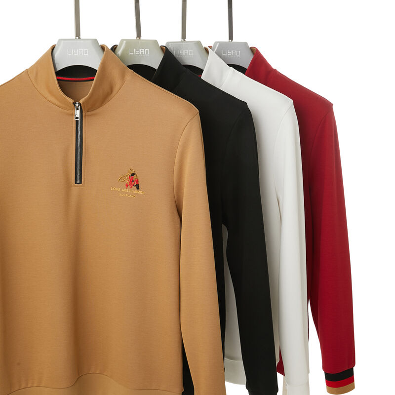 精巧な仕立て ソフトファッション スタンドカラー エッセンシャル 刺繍 コットン フーディー メーカー カスタム ジッパー 長袖 スウェット