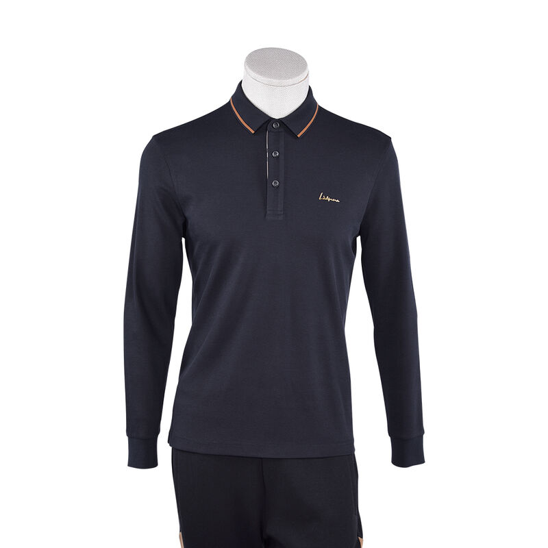 良い選択 洗練されたポーロシャツ フル袖 快適 ユニークなポーロTシャツ 男性 綿