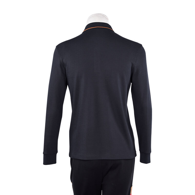 良い選択 洗練されたポーロシャツ フル袖 快適 ユニークなポーロTシャツ 男性 綿