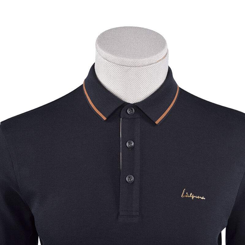 良い選択 洗練されたポーロシャツ フル袖 快適 ユニークなポーロTシャツ 男性 綿