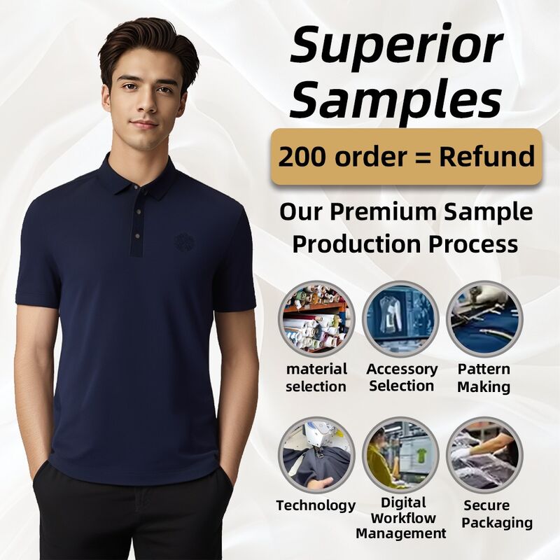 新しい製品 カスタムロゴ パーソナライズされたフィット ビジネスマン ゴルフ服 短袖 ポロシャツ