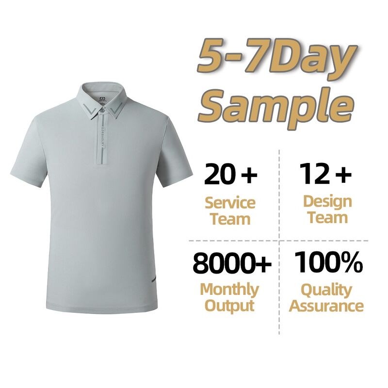 オーダーメイドロゴデザイン 縫い目なし 乾燥しやすい 高品質 白色 黒色 ポロシャツ 男性用